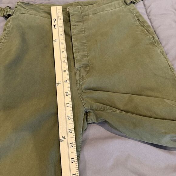 Mother "The Cinch Greaser" Killing Time Fatigue Green Pants Wide Leg Size 25 - Picture 13 of 16